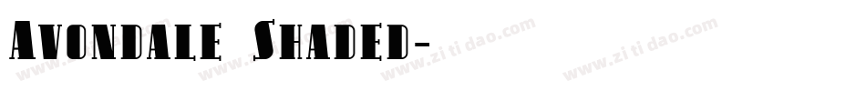 Avondale Shaded字体转换